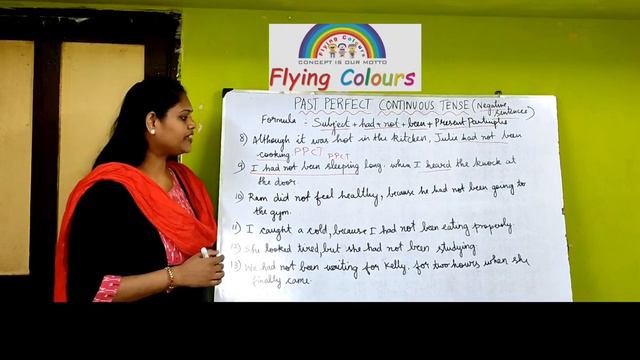 Learn Past Perfect Continuous Tense| Negative Sentences- Examples| Lesson-25