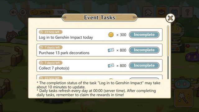 Genshin Impact - Slime Paradise (Web Event) - Day 3