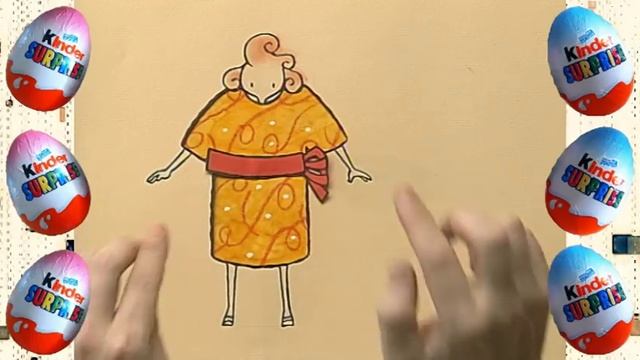Мульт-сказка для детей с киндерами. Золушка.