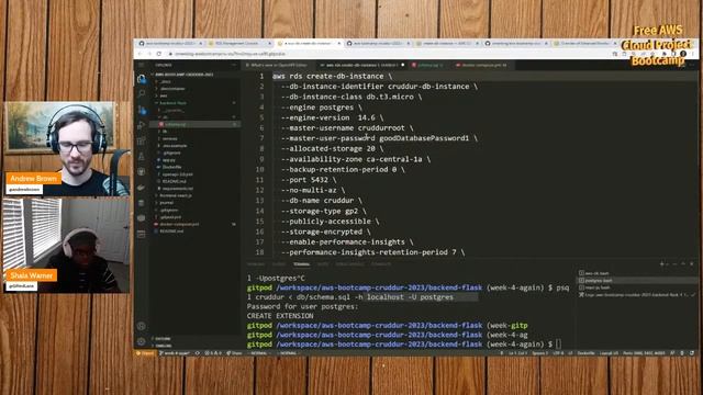 FREE AWS Cloud Project Bootcamp (Week 4) - Relational Databases
