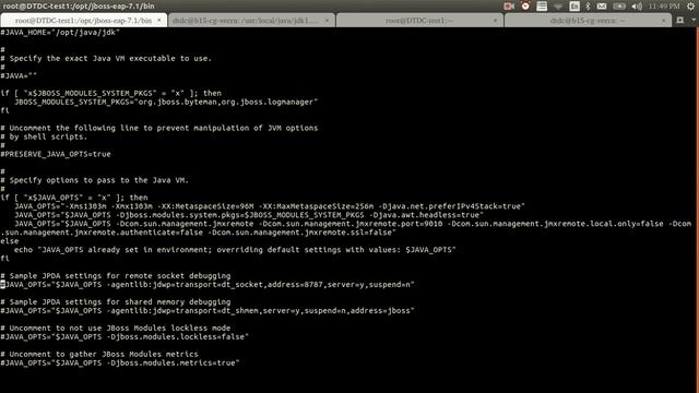 Jboss EAP 7 - monitoring jboss using JvisualVM with JMX remote params