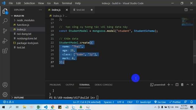 K17 mongoDB