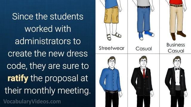 ✅ Learn English Words: RATIFY - Meaning, Vocabulary Video with Pictures and Examples