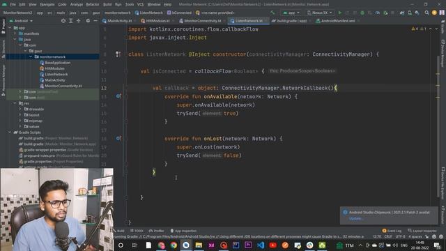 Monitor Internet Connection - Android