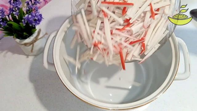 Салат Красное море. САЛАТ из КРАБОВЫХ ПАЛОЧЕК . Отличное угощение на праздничный стол и в будни.