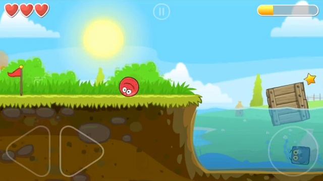 прохождение игры красный шарик  часть 1