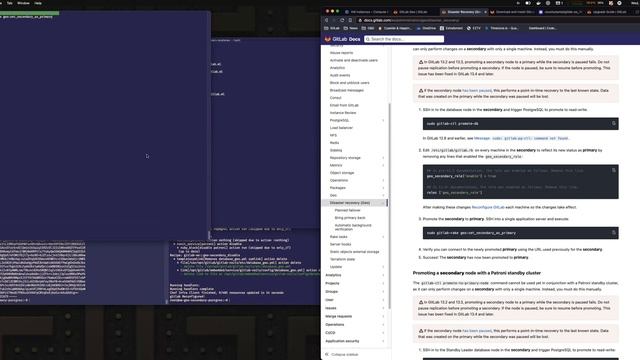 Trying out Geo failover with GitLab 13.9.3 in k8s