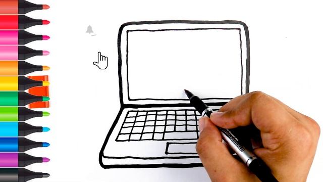 Рисование ноутбук для детей  Bolalar Uchun Rasm Chizish  Draw A Notebook For Kids