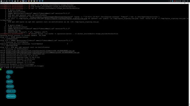 Использование многоэтапных сборок Docker