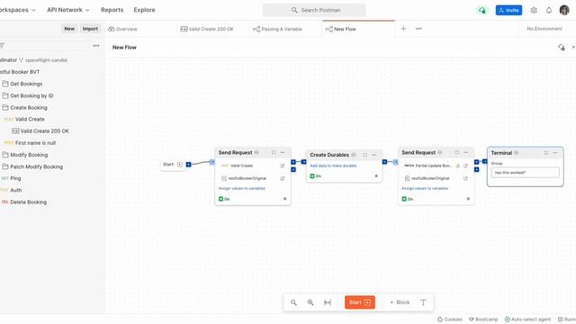 Postman Flows: Data Durables Block Demo