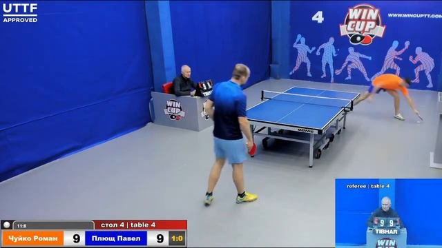 11:00 Чуйко Роман 3-1 Плющ Павел стол 4  Юг-1  28.01.21