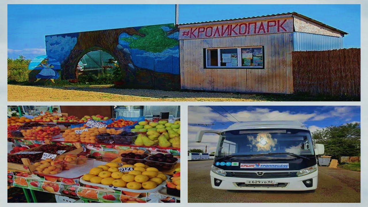НЕКУРОРТНЫЙ КРЫМ/ЕДЕМ БОК О БОК С НАРОДОМ/СЕЛО ЧЕРВОНОЕ/КРОЛИКО-ПАРК/РЫНОК НА ТРАССЕ/