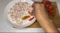 Быстрый и вкусный салат/ Нежнейший салат из крабовых палочек / салат на Новый год и День Рождения
