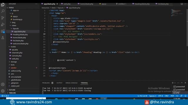 SPA(Single Page Application) in Laravel using Turbolink | Livewire Turbolink example | SPA Laravel