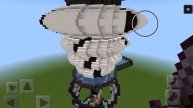 Minecraft glados from portal 1 and 2 and Wheatley build.