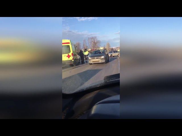 ДТП. Сбили девочку на ул.Чапаева в г. Лысьва. 07.04.2021 г.