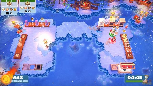 2 季節限定コンテンツケビンのクリスマスクラッカー1-2 Overcooked2!Steam版 オーバークック２