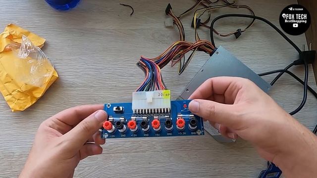ATX ALIMENTATORE DI PC - SCHEDA PER TRASFORMARLO IN ALIMENTATORE DA LABORATORIO A COSTO BASSO