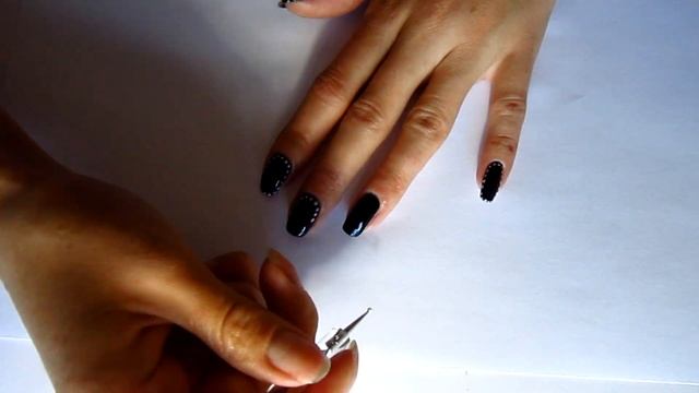 Black and white manicure  Черно-белый маникюр  4 -10 