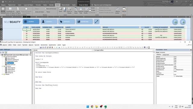 Carregando dados no controle ListBox  e filtrando dados por nome ao digitar - Excel VBA