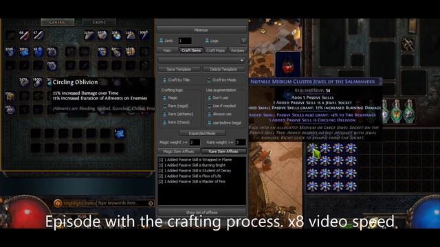 27 exalts pure profit in one hour with auto craft in PoE 3.18. How the weight of affixes works