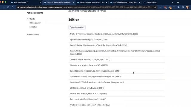 Using Oxford Music Online