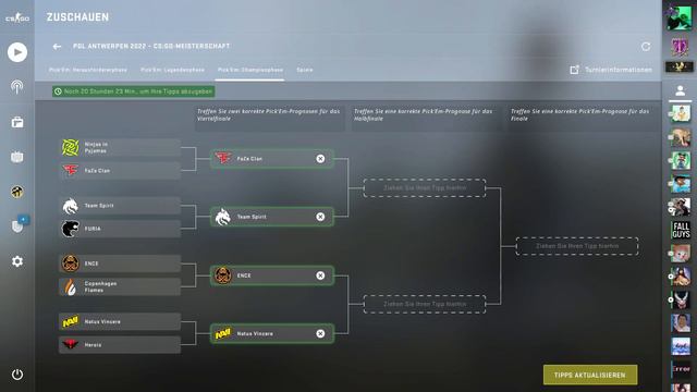 PGL Antwerp Major 2022: Champions Stage Pickem Predictions
