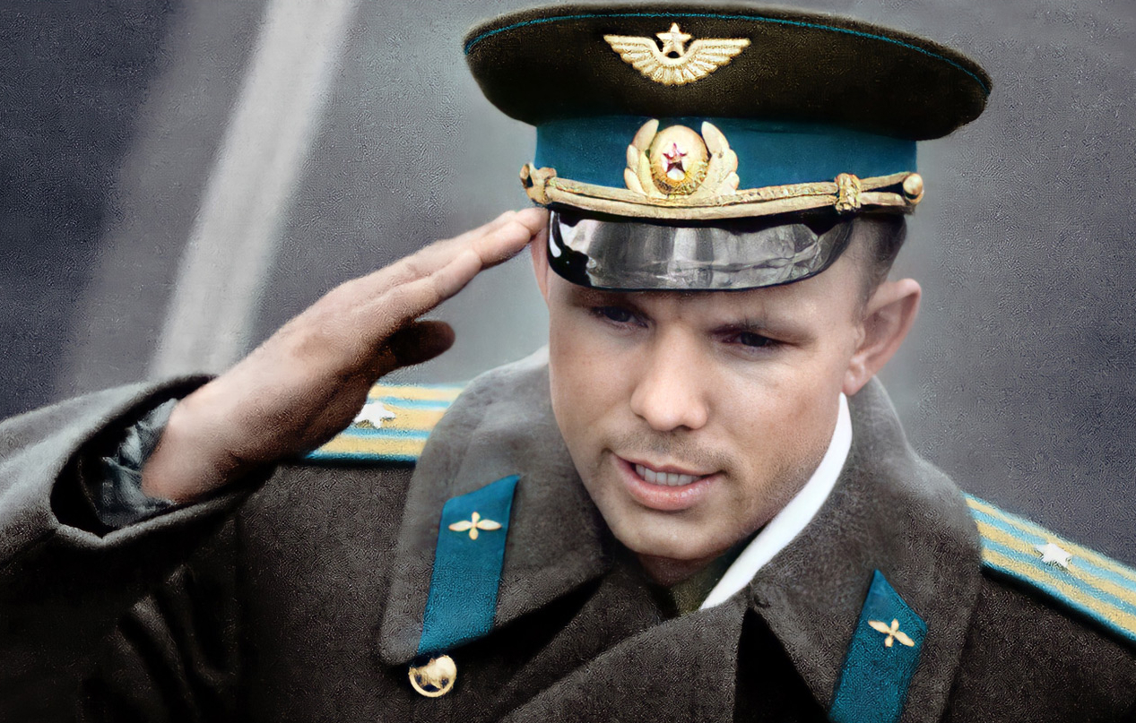 Гагарин 1961 Архивная кинохроника в цвете