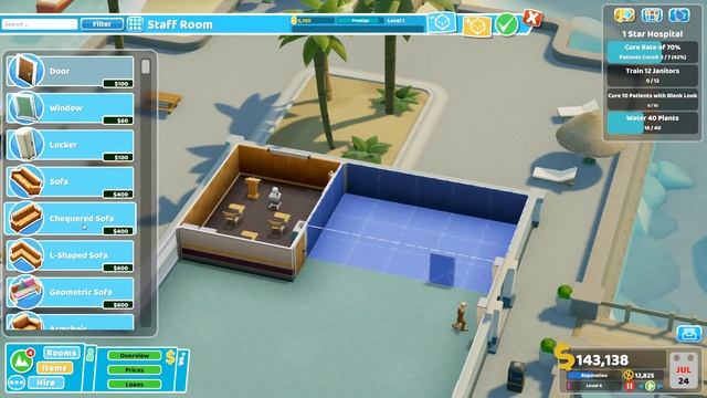Two Point Hospital - Pebberley Island #1 - Welcome To Pebberley Island