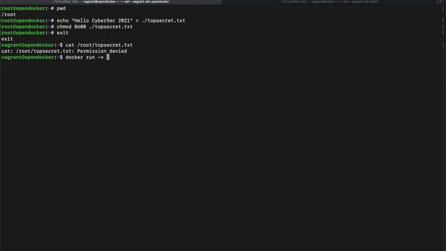 Container should not run as root user
