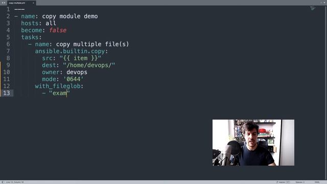 Copy Multiple Files - Ansible lookup plugin fileglob