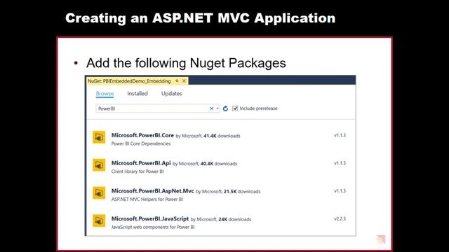 Developing Custom Applications using Power BI Embedded