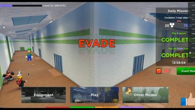 играю в roblox EVADE с крюком