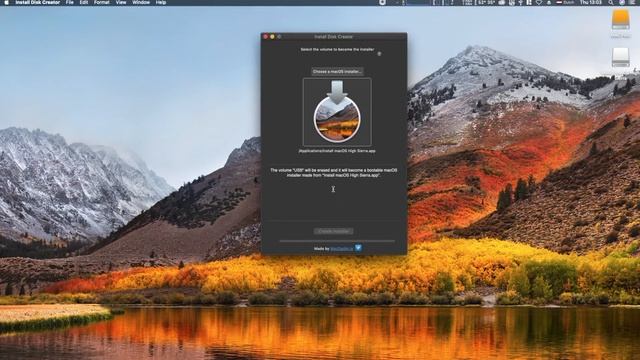 Create a Bootable Install usb Mac OS X High Sierra 10.13 (Disk Creator)