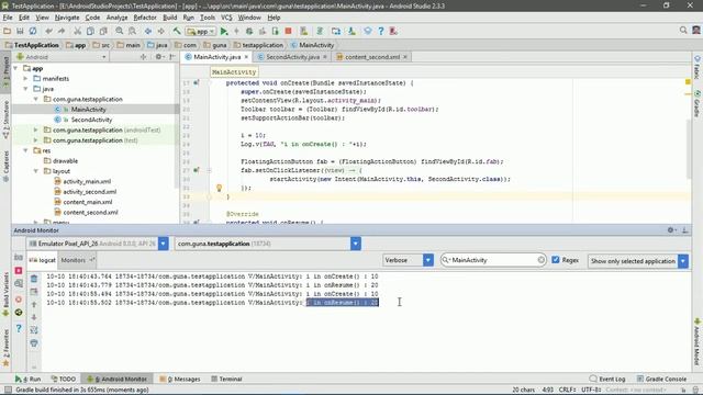 Bypassing onCreate() on up navigation Android Activity.