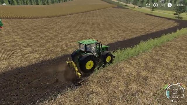 FS 19  - Убираю подсолнух.  Объединяю поля.  Купил ещё собаку - Фермер в Штате МОНТАНА # 34