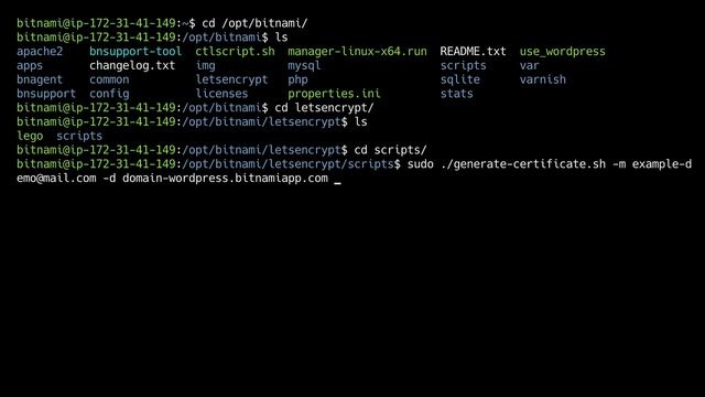 Create a Let's Encrypt Certificate