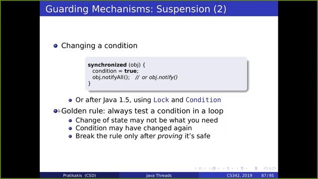 Java Threads: Synchronization Patterns