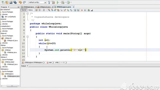 java while looping programs using operator tamil /vinoth /
