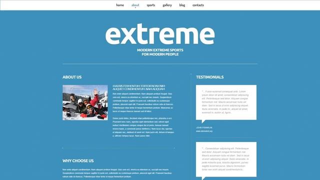 Extreme Sports Responsive Joomla Template - 50595