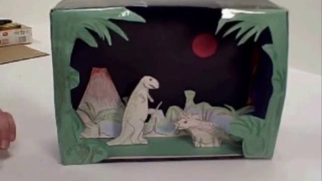 A Dinosaur Diorama For Kids To Make