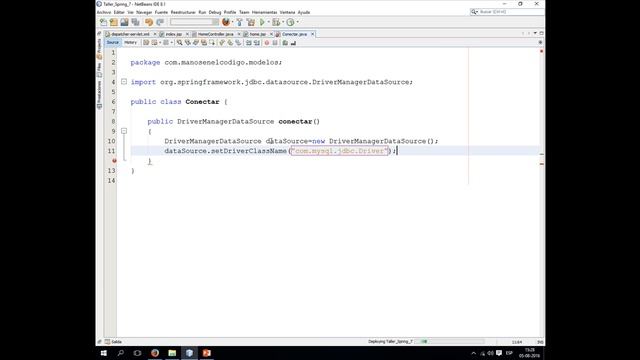 VideoTutorial 7 Taller Práctico Spring Web MVC. Conexión a MySQL con JdbcTemplate