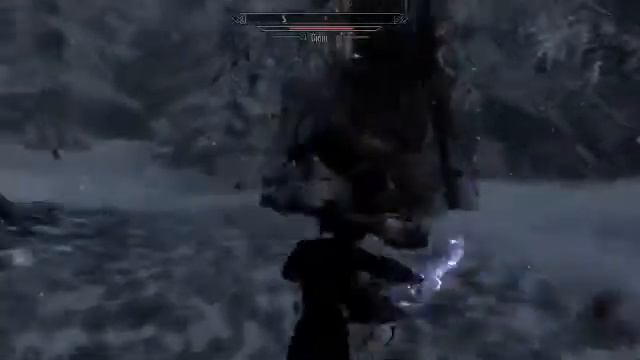 Turning a giant into a chicken - Skyrim