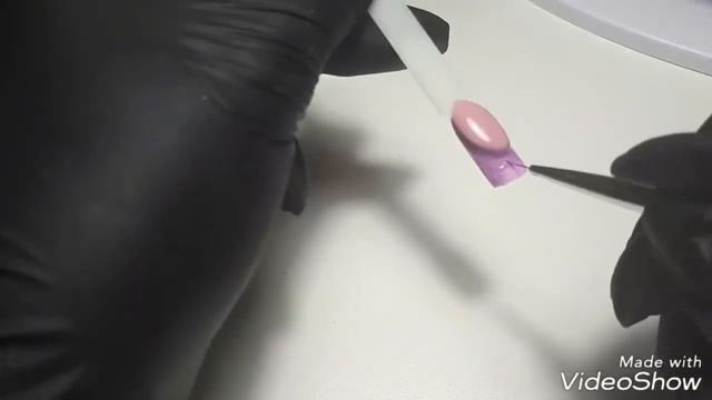 Выкладной френч на материалах #XNAIL