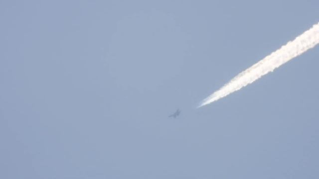 Nikon Coolpix P1000 4K VIDEO 125 КРАТ. 7.10.2023. ГОРЛОВКА - В НЕБЕ САМОЛЁТ СУ-34.