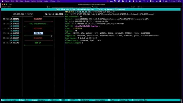 Learn and troubleshoot sip packets with SNGREP [ SIP FLOW IN CLI ]