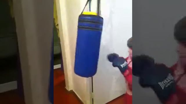 Моя тренировка боксом.
