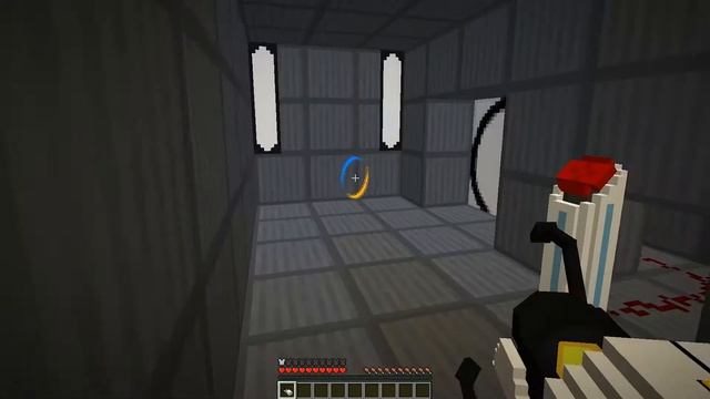 Прохождение карты Portal в Minecraft #1 | Портальная пушка