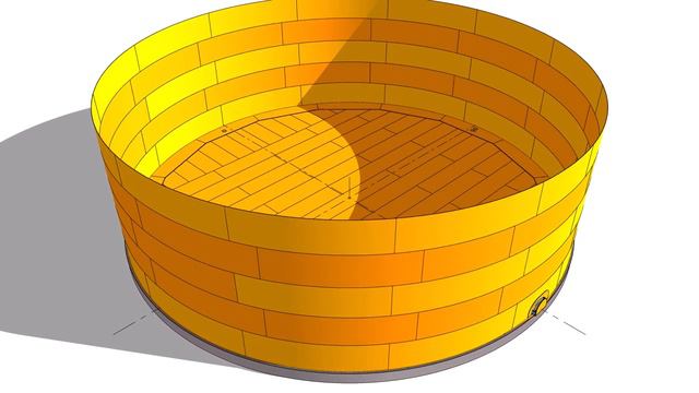 API 650, Fuel oil storage tank with dome roof installation sequence. Sketchup mo
