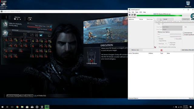 Upgrade Points Cheat - Shadow of Mordor